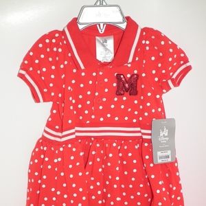 Disney Minnie Mouse Red Polka Dot Dress for Baby